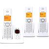 Alcatel Telefono cordless Alcatel F530 con due portatili grigi aggiuntivi