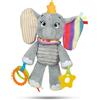 CLEMENTONI Disney Baby - Attività del primo Dumbo in peluche - Gioco precoce di apprendimento