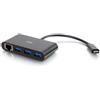 C2G 82406 hub e concentratore USB 3.2 Gen 1 (3.1 Gen 1) Type-C 5000 Mbit/s Nero