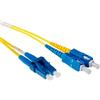 ACT 3 metri LSZH Cavo patch in fibra monomodale 9/125 OS2 ad avvio corto duplex con connettori LC e SC