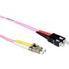 ACT 7 metri LSZH Cavo patch in fibra multimodale 50/125 OM4 duplex con connettori LC e SC. Lc-sc 50/125 om4 duplex 7,00m