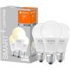LEDVANCE Lampada LED intelligente con tecnologia WiFi, base E27, dimmerabile, bianco caldo (2700 K), sostituisce le lampade a incandescenza da 75 W, SMART+ WiFi Classic Dimmerabile, confezione da 3 pz