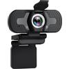 Tellur Webcam Tellur Full HD, 2 MP, autofocus, microfono, nero