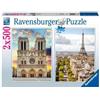 Ravensburger Spielverlag Puzzle RAVENSBURGER Visita Parigi 2x500 pezzi