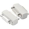 PNGKNYOCN Accoppiatore DVI femmina a femmina, DVI24+5/DVI-I Serial Cable Signal Extender, KANGPING per estendere e collegare due cavi DVI（2-pack）