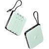 VRURC Power Bank 20000 mAh con cavo piccolo USB C Power Bank Ricarica Rapida Mini Caricatore Portatile Batteria Esterno Piccolo e Leggero con 4 Uscite 3 Ingressi Indicatore LED per iPhone Huawei