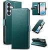 Yunubeyii Cover Libro per Samsung Galaxy S26 Plus/S26+,Verde | Blocco RFID,Luxury PU Pelle,Portafoglio,Card Holder,Magnetic Phone Custodia,Kickstand,Protettiva,Antiurto