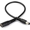 SHANFEILU Cavo di prolunga di alimentazione CC da 5,5 mm x 2,1 mm maschio a 5,5 mm x 2,5 mm femmina, 12 V 22 AWG DC 5521 maschio a 5525 femmina, adattatore per computer portatile, telecamera solare,