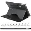 ZUGU CASE ZUGU Custodia per iPad Pro 12.9 2017/2015 1a / 2a Generazione, Prpdigy X Cover Protettiva Sottile con 10 Angoli Regolabili Magnetico, Tasca per Apple Pencil, Auto Svegliati/Sonno [ Nero ]