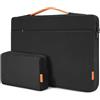 KIZUNA Custodia per computer portatile da 17 pollici borsa a mano per LG gram 17 2022/Dell G7/17.3 HP ProBook 470/17.3 Lenovo Ideapad700/Y700/17.3 DELL Precision 7710/Predator PH717-71-746, nero