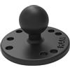 Ram Mounts GPS Piastra Rotonda con Sfera RAM-B-202U con B Dimensione Sfera 1