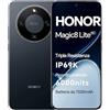 HONOR Magic8 Lite Smartphone 5G, display AMOLED da 6,79 pollici, tripla resistenza IP68/IP69K, batteria da 7500 mAh, fotocamera da 108 MP con OIS, doppia SIM, NFC (Black, 256, GB, GB, 8)