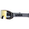 Uvex flash FM Occhiali da motocross Grigio opaco Oro specchiato unisex