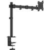 Atlantis P022-ED203AN Supporto e Braccio per Monitor PC da 13 a 32, Max 8Kg, per scrivania. Altezza regolabile,braccio snodabile. Inclinaz +/- 45°,Pivot +/- 180°, Rotazi e Girevole 180°.Vesa 75/100.