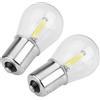KIMISS KI7208 Coppia di 1156 Glass Strobe COB LED Car Turn Lampadina del freno posteriore a luce retromarcia(White)