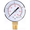 Estink Manometro Idraulico 50mm 0-4bar | 1/4' NPT, per aria/olio/acqua, fondo scala 60psi