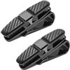 UBRAVE Set da 2 Porta Occhiali da Auto Clip Universale, Supporti per Occhiali da Sole da Auto, Per Occhiali da Sole da Visiera Per Auto Porta Occhiali Clip Per Biglietti da Visita Supporto, Rotazione 180 °