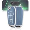 LELNOOS Cover Chiave Auto, Silicone Custodia Chiave Protettiva Copri Chiavi per Ford Fiesta Puma Ka Kuga Focus Ecosport Transit Tourneo Courier Connect Custom Mondeo Ranger Edge Explorer Galaxy