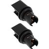 eMagTech 2 prese per lampada lampeggiatore anteriore per auto, 6R3Z-13411-BA 6R3Z13411BA compatibile con Ford Mustang 2005-2023