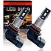 SageSunny KIT 2 LAMPADINE HB3 9005 LED anabbaglianti LED HB3 / pieno faro 9005 fendinebbia, 12 LED per lampadina Altissima potenza 12w 1200lm faro 6000k bianche - 1 anno di garanzia