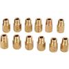 Keenso Kit Getto Carburatore, 12 Pezzi Kit Getto Principale Carburatore in Ottone Tipo Esagonale Kit Getto Principale Carburatore Kit Ugello Principale Carburatore Sostituzione per VM TM TMX 210‑320