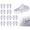 KAPSING 10 Paare Nasenpads brille Silikon Brillen Reparatur Set, Brillen Nasenpads, Rutschfeste Brillenpads Transparent, Brillenreparatur zubehör