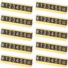 TopHomer 10 pezzi prezzo contatore espositore, prezzo regolabile con base in alluminio per prezzo Display Cube Block Kit per vendita al dettaglio (oro)