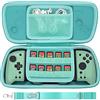 Aenllosi Custodia rigida portatile per Hori Split Pad Pro/HORI Split Pad Compact Controller Ergonomico/Hori Split Pad Compact Controller Nintendo Switch Controller Case（Only Case） (Verde smeraldo)
