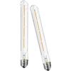 WANGPEI T30 Lampadina a filamento LED E27 4W 225mm Lampadina Tubolare Edison Non Dimmerabile in Vetro Trasparente, 2700K Bianco Caldo 400LM Lampada di Illuminazione Classica Nostalgica Antica 2 Confezioni