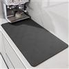 LIMNUO Tappetino per macchina da caffè, tappetino assorbente per piano di lavoro, tappetino assorbente per scolapiatti per bancone della cucina, sotto macchina da caffè (Grigio, 80 x 43 cm)