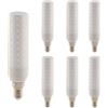 WULUN Lampadina a LED E14 12 W, con coperchio satinato, 12 W, equivalente a 120 W, alogena, 1200 lm, bianco caldo, 3000 K, AC/DC 110 V, 240 V, 360 °, angolo di fascio, non dimmerabile, 6 pezzi