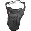 LEKEFETO Borsa da gamba per moto, tasca sulla coscia con custodia rigida Eva & design impermeabile, cinghia regolabile, 26 x 20 x 13 cm, colore nero, per attività all'aperto, ciclismo, campeggio