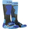 X-Bionic X-Socks Junior 4.0, Calze Invernali da Sci Unisex Bambini, Anthracite Melange/Electric Blue, S