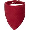 ICEMOOD Bandana per Cani - Rosso Vino, Chiusura a Pressione, Cotone Morbido, Taglia Media (3-14kg)