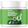 animigo Calmante per Gatti in 120 Compresse Masticabili, per Viaggio, Fuochi d'Artificio, Temporale, Tranquillante per Gatti con Passiflora, Melissa, Ashwagandha, L-Taurina, Vitamina B1 e Magnesio Citrato