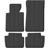 Gledring Tappetini in Gomma Compatibile con BMW Serie 3 E46 1998-2005 (Profilo T 4-Parti + Clip di Montaggio)
