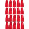 cyclingcolors 20x Cappucci delle valvole cappuccio valvola pneumatici Bici MTB Corsa Presta Plastica, rosso