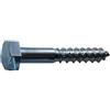 Merriway Bulk Hardware BH02707 Vite Tirafondi a Testa Esagonale, M8, 50 mm, Bianco, Set di 50