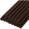 QUARKZMAN 30Pz Stick Colla a Caldo Mini 7mm x 100mm Colla a Caldo Bastoncini Piccoli Ricariche per Pistola, Marrone Caffè