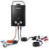 GASLAND BE158BP60 6L 50mbar Tankless Scaldabagno portatile con pompa dell'acqua da 12 V, GPL per doccia/viaggio camper