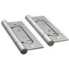 EBETA E EBETA 4x Cardini Cerniera per porta in acciaio inox cerniera per porta cerniera in acciaio inossidabile raccordo argento (3 mm Spessore)