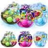 Cleboen 6Pcs Flipper d'Acqua per Bambini, Gioco Portatile a Lancio di Anelli, Gioco di Abilità d'Acqua, Giocattolo Mini, Regalo di Compleanno, Relax e attività Scolastiche (Frutta)