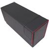 docsmagic.de Premium Magnetic Tray Long Box Black/Red Small - Card Deck Storage - Porta Mazzo Scatola di Immagazzinaggio Nero/Rosso
