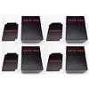 docsmagic.de 4 x Deck Box Black + Card Divider - Porta Mazzo Nero - PKM - YGO - MTG
