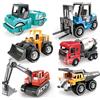 YskerrigToy Camion di Costruzione Set, Macchinine Giocattolo, 6 Pezzi Modellini Auto Veicoli, Kit di Modellismo Camion, Giocattolo Colorato Natale Regalo