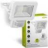 Goobay 53880 Faretto LED rilevatore movimento da esterno 20W / sensore PIR faretto da esterno IP44 / luce bianca neutra 1700 lm/montaggio a parete del proiettore LED/faretto da giardino/bianco