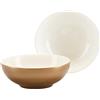 CreaTable, 25848, Serie GOLDEN DAYS weiss, Müslischale 2 teilig