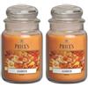 Price's Candles - Candela in Giara Grande Amber -Durata Fino a 150 ore di Combustione (Confezione da 2)