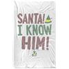 LOGOVISION Elf Buddy Elf 'Santa! I Know Him' Coperta super morbida al tatto setoso - 91 x 147 cm