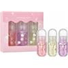 HAIYUU 6 Pezzi Olio Labbra, HAIYUU Set Di Lucidalabbra Olio per labbra Idratante Gloss Labbra Lunga Durata e Non Appiccicoso,Lip Oil Lip Gloss Bambina Trucco Regalo Feste per Donne e Ragazze
